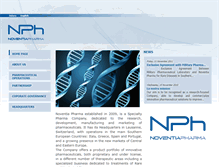 Tablet Screenshot of noventiapharma.com